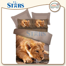 GS-FM3DA-03 home textile baby lion 3d fabric printing for bed set